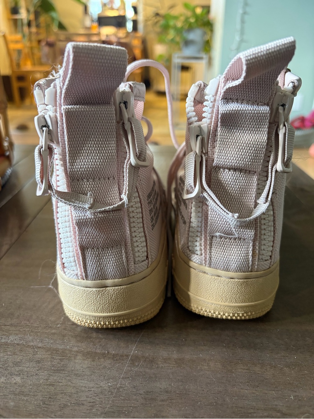 Nike Youth High-Top Sneakers in Light Pink - Picture 2 of 6